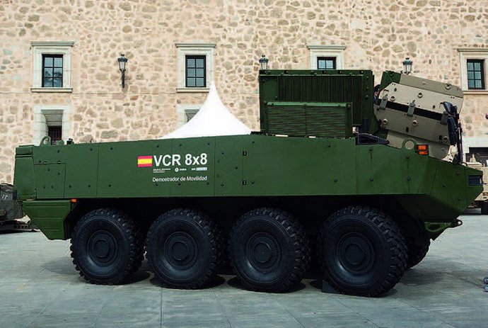 Prototipo del nuevo vehículo blindado de las Fuerzas Armadas