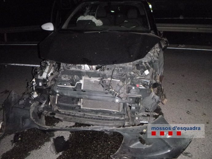 Accident provocat per un conductor borratxo i sense carnet a Maanet de la Selva (Girona).