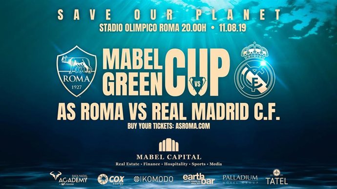 El Real Madrid y el As Roma disputarán el próximo 11 de agosto, a las 20:00 horas, en el Estadio Olímpico de Roma, la Mavel Green Cup
