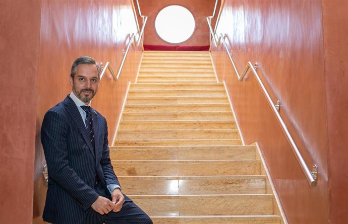 El consejero de Hacienda, Industria y Energía, Juan Bravo, en la entrevista con Europa Press.