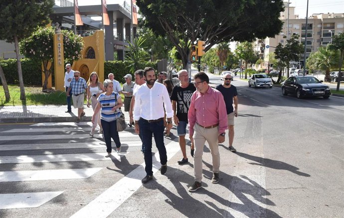 El portavoz municipal del PSOE, Daniél Pérez, en rueda de prensa