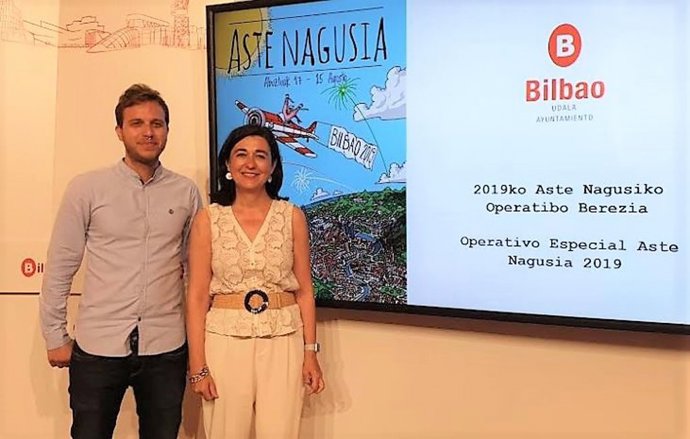 Yolanda Díez y Álvaro Perez, concejales de Bilbao