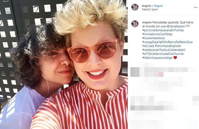 Tania Llasera y Mayra del Pilar en el Instagram de la estilista