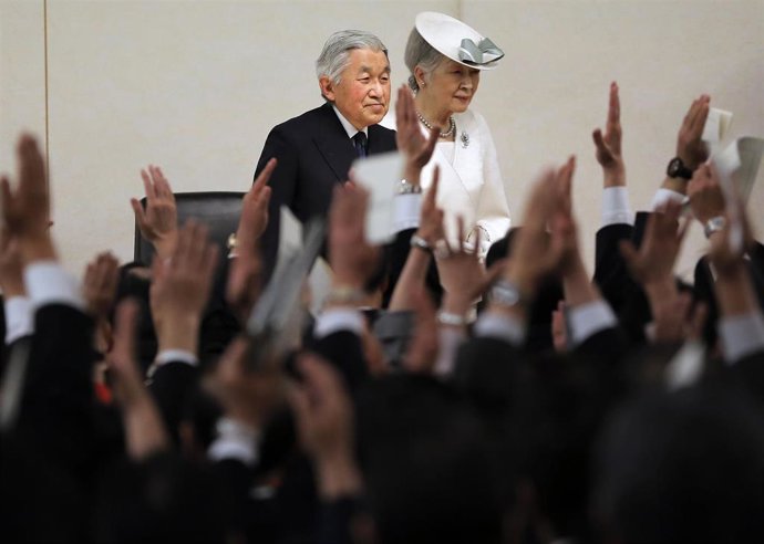Emperadores Akihito y Michiko en Japón
