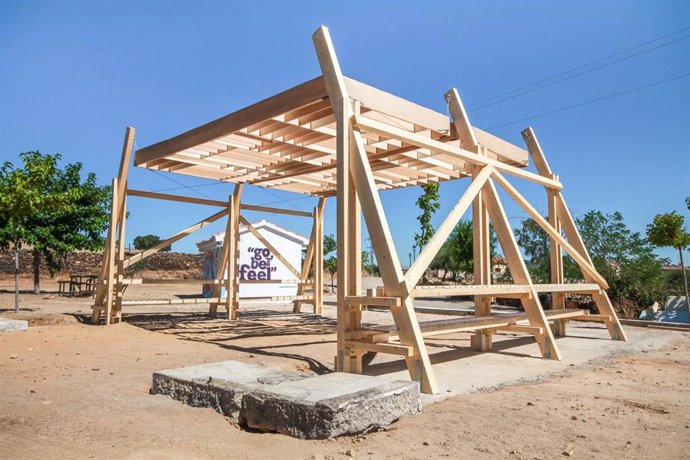 Proyecto que se realizó en la V edición del Fast Wood Festival de España, que este año de celebra en Daroca desde este sábado 10 hasta el domingo 18.