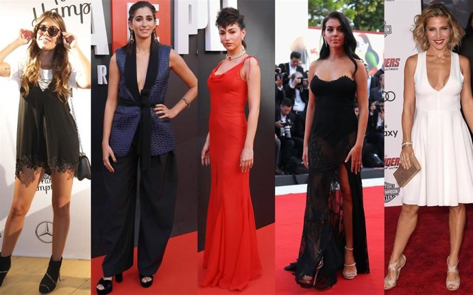 Dulceida, Alba Flores, Úrsula Corberó, Georgina Rodríguez y Elsa Pataky