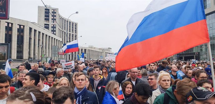 Protestas en Moscú