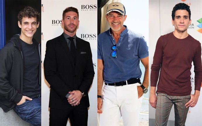 Miguel Herrán, Sergio Ramos, Antonio Banderas y Jaime Lorente