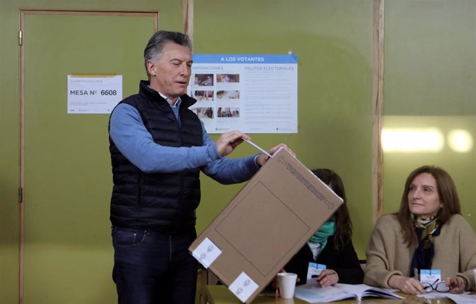 Macri vota en las PASO de Argentina