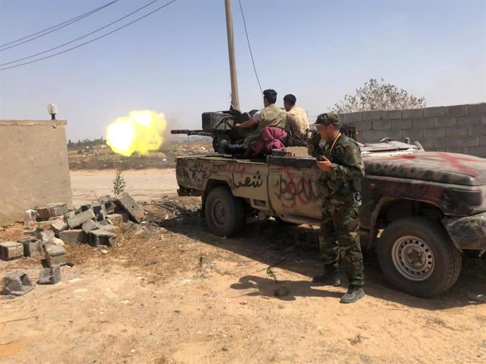Combates en el sur de Trípoli