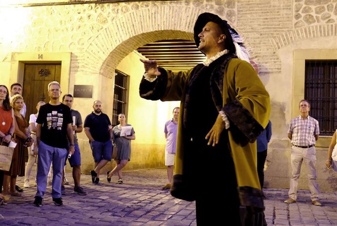 Sevilla/10/08/2019/ Ruta Teatralizda De Magallanes En Sevilla, Con Motivo Del V Centenerio De La Vuelta Al Mundo. /Foto:Carlos Márquez.