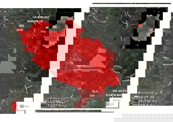 Infografía del perímetro del incendio