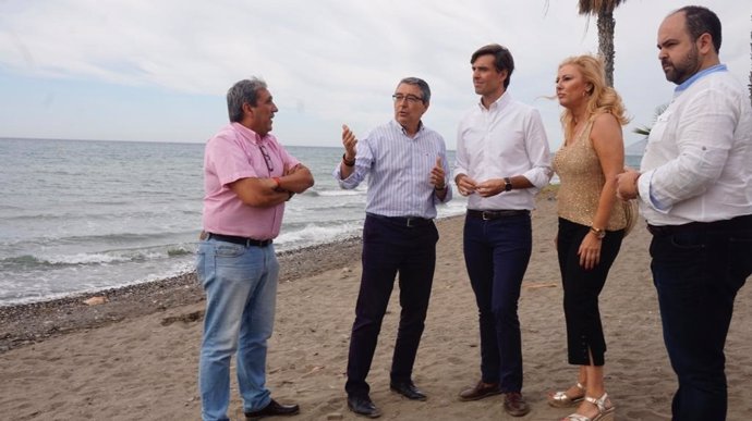 Montesinos, España y otros responsables del PP en Rincón de la Victoria