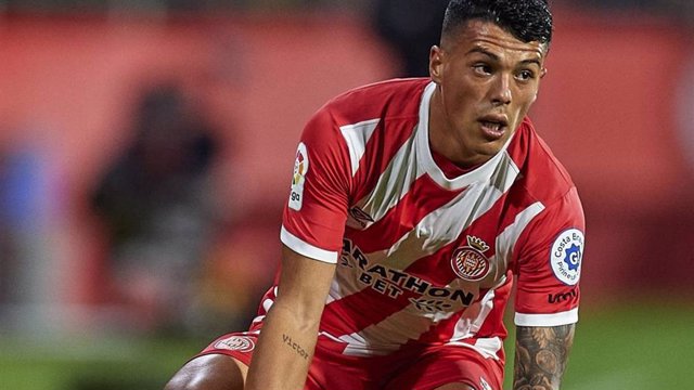 El mediapunta pacense Pedro Porro, jugador del Girona FC.