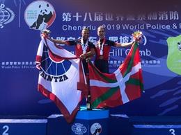 La representación de la Ertzaintza consigue dos medalals de plata y bronces en los Mundiales de Chengdu, en China