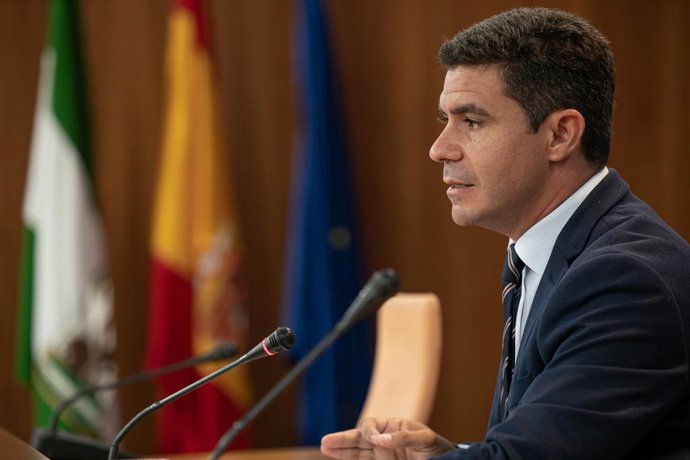 El portavoz parlamentario de Ciudadanos (Cs), Sergio Romero, en una imagen de archivo