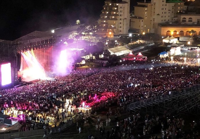 Imagen del concierto de Jennifer López en el Marenostrum Festival de Fuengirola en agosto de 2019, único concierto en España
