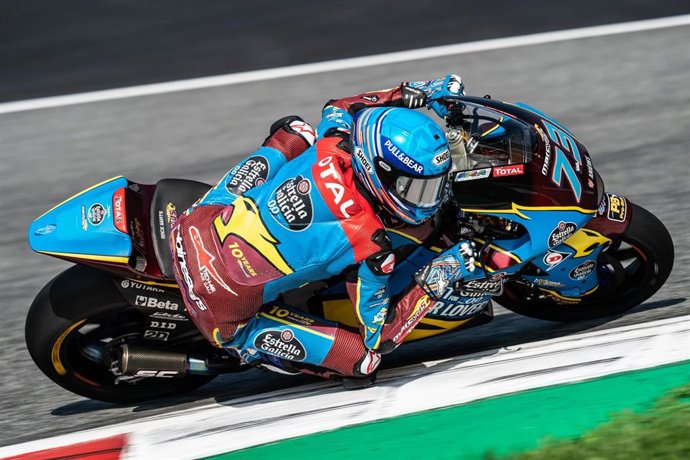 Alex Márquez durante el test de Austria de Moto2