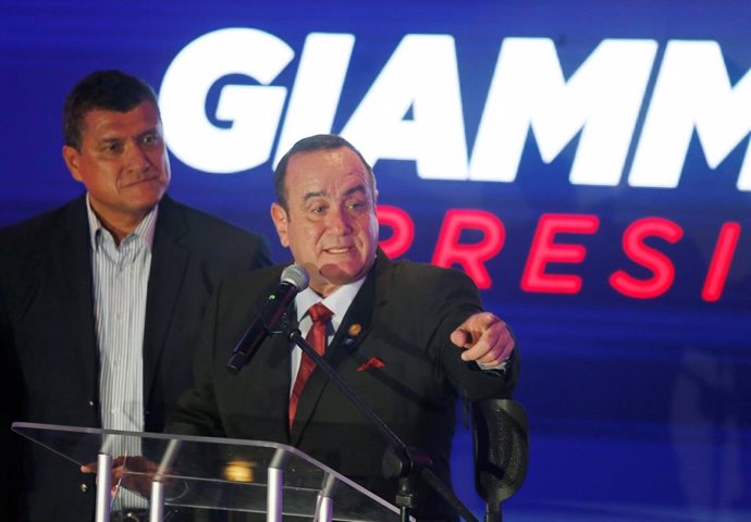 El presidente entrante de Guatemala, Alejandro Giammattei