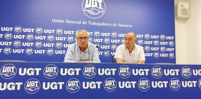El secretario general de UGT Navarra, Jesús Santos