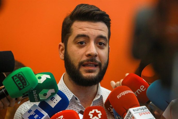 Imagen de archivo del secretario de Organización de Ciudadanos Madrid, César Zafra.