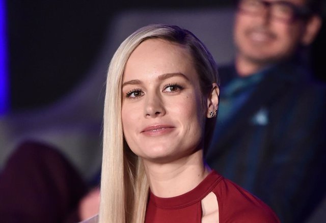 Brie Larson en la conferencia de prensa de 'Vengadores: Endgame'
