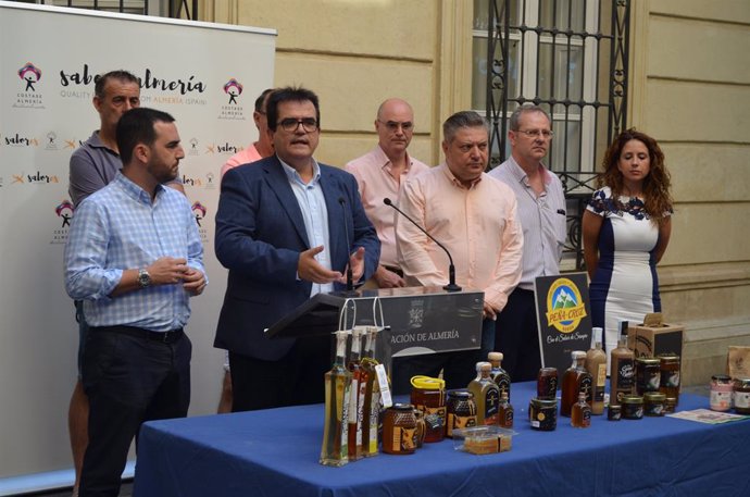 Gama de productos gourmet que estarán en la feria de Almería bajo la marca 'Sabores de Almería'