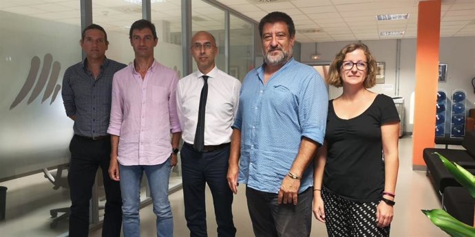 El secretari autonmic, Jesús Jurado (2d); el director de l'Oficina Anticorrupció, Jaume Far (3d); la directora general de Transparncia, Marina Crespí, i el cap de l'rea d'tica Pública, Prevenció i Integritat de l'Oficina Anticorrupció, Tfol Milán.