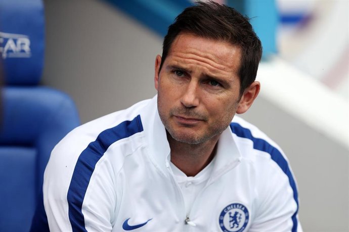 28 July 2019, England, Reading: Chelsea FC Manager Frank Lampard is pictured during the pre-season friendly soccer match between Reading and Chelsea at the Madejski Stadium. Photo: David Davies/PA Wire/dpa