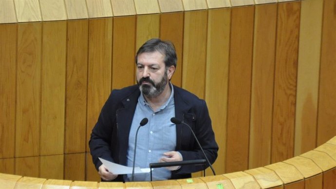  Luís Bará, no Parlamento de Galicia. 