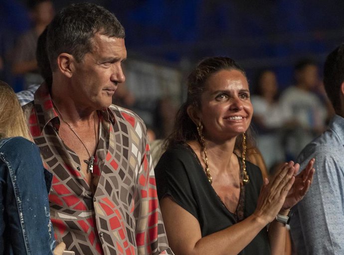 Antonio Banderas en el concierto de Jason Derulo