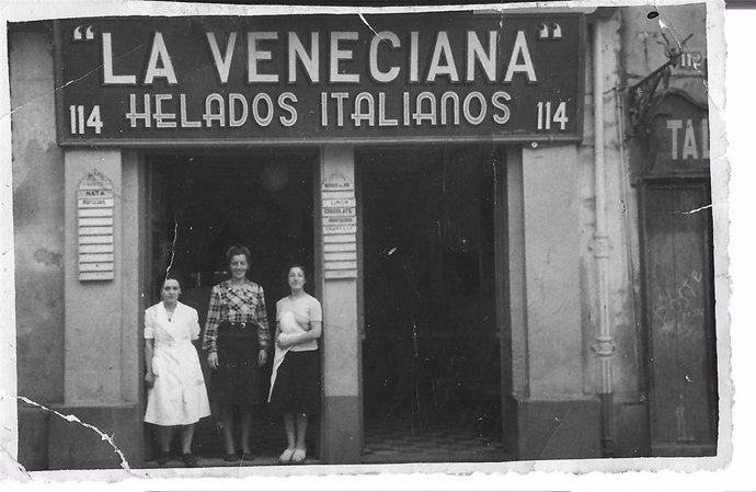 En 1943, la primera heladería 'La Veneciana' abrió sus puertas en el número 114 de la logroñesa Calle Portales