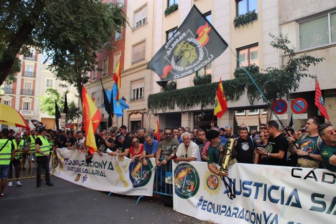 Manifestación del organismo sindical Justicia Policial (Jupol)