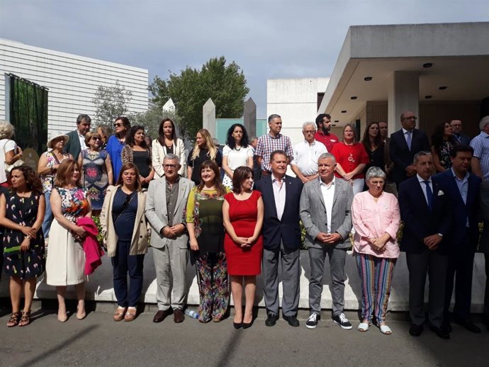 La vicesecretaria del PSOE, Adriana Lastra, en el acto del Día de Europa en la Fidma