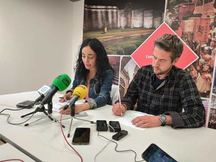 Rueda de prensa tras la Junta de Gobierno LOcal en el Ayuntamiento de Lugo el 14 de agosto de 2019.