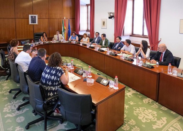 Reunión de la Diputación Permanente del Parlamento andaluz