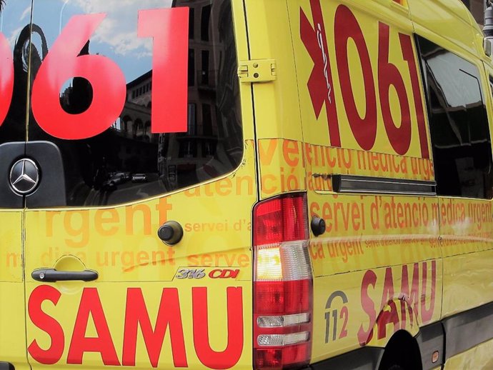 Una ambulancia del SAMU 061 de servicio.