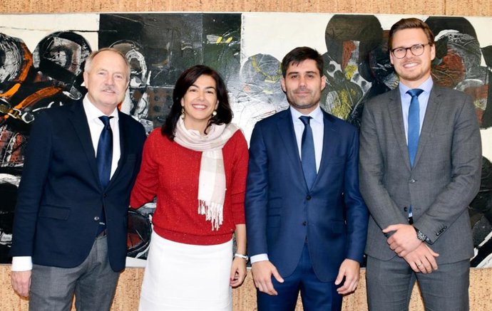 Van Seggelen (izda) al lado de Rienda, Aganzo y Jonas Baer-Hoffmann