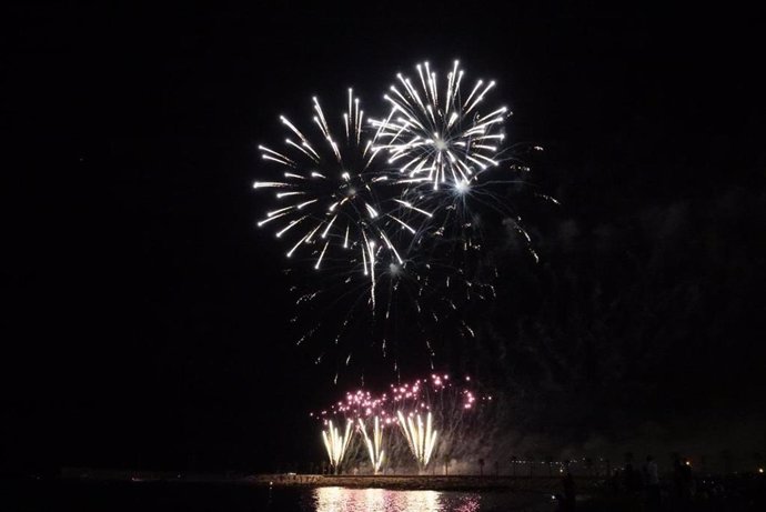 Fuegos artificiales de la Feria de Málaga (archivo)