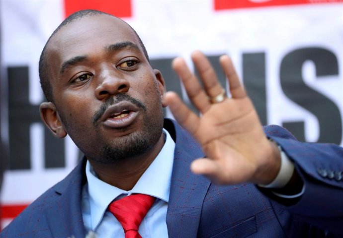 Nelson Chamisa, líder del partido opositor MDC