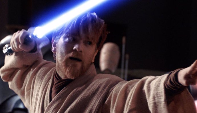 Imagen de Ewan McGregor como Obi Wan, su mítico personaje en Star Wars