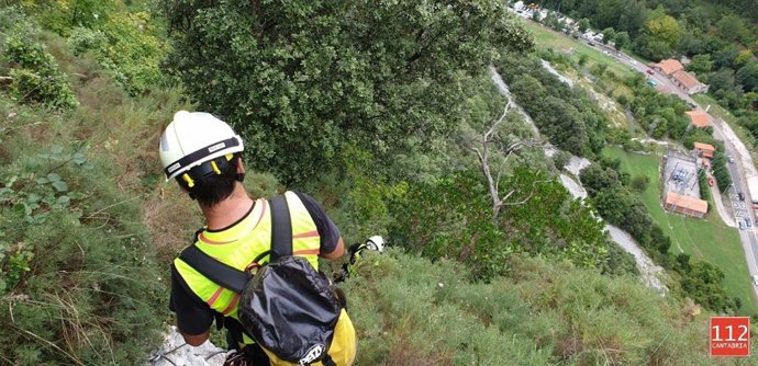 Rescate Vía Ferrata La Hermida