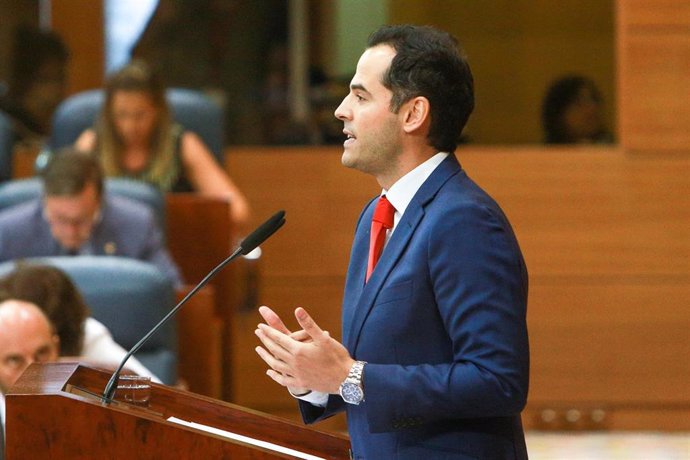 Imagen de archivo del portavoz de Ciudadanos en la Asamblea de Madrid, Igancio Aguado.