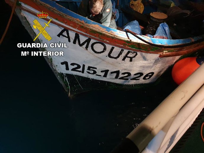 Patera que llegó a Arguineguín el sábado 15 de junio