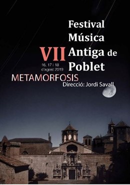Cartell de la VII edició del Festivial Música Antiga de Poblet