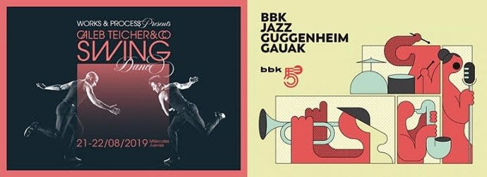 Cartell de jazz i swing en el Guggenheim Bilbao