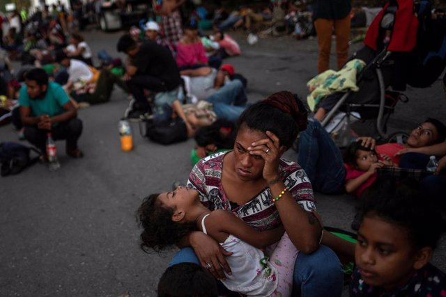 Migrantes centroamericanos en México rumbo a Estados Unidos