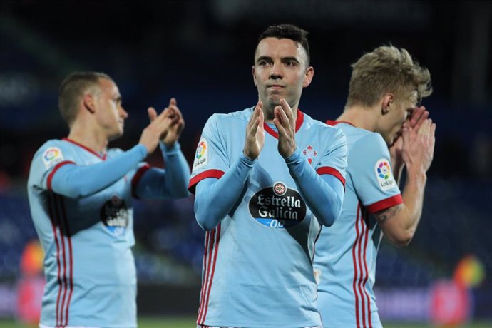 Iago Aspas, en un partido con el Celta.