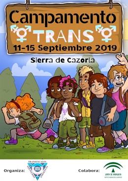 Cartel del primer campamento trans de Andalucía, que se celebrará del 11 al 15 de septiembre en la Sierra de Cazorla.