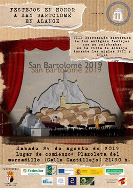 Cartel de las fiestas de San Bartolomé en Alange